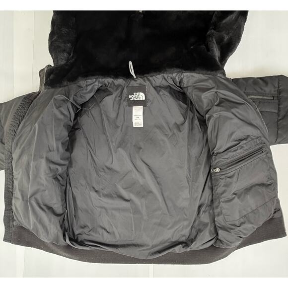 THE NORTH FACE Faux Fur Lined Hood Collar 550 Down Jacket Ski Coat Sz Med - Picture 4 of 8